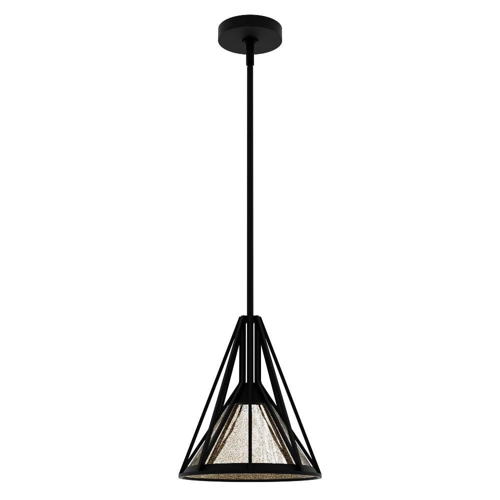 Rafner Small Black Mercury Glass Pendant Light