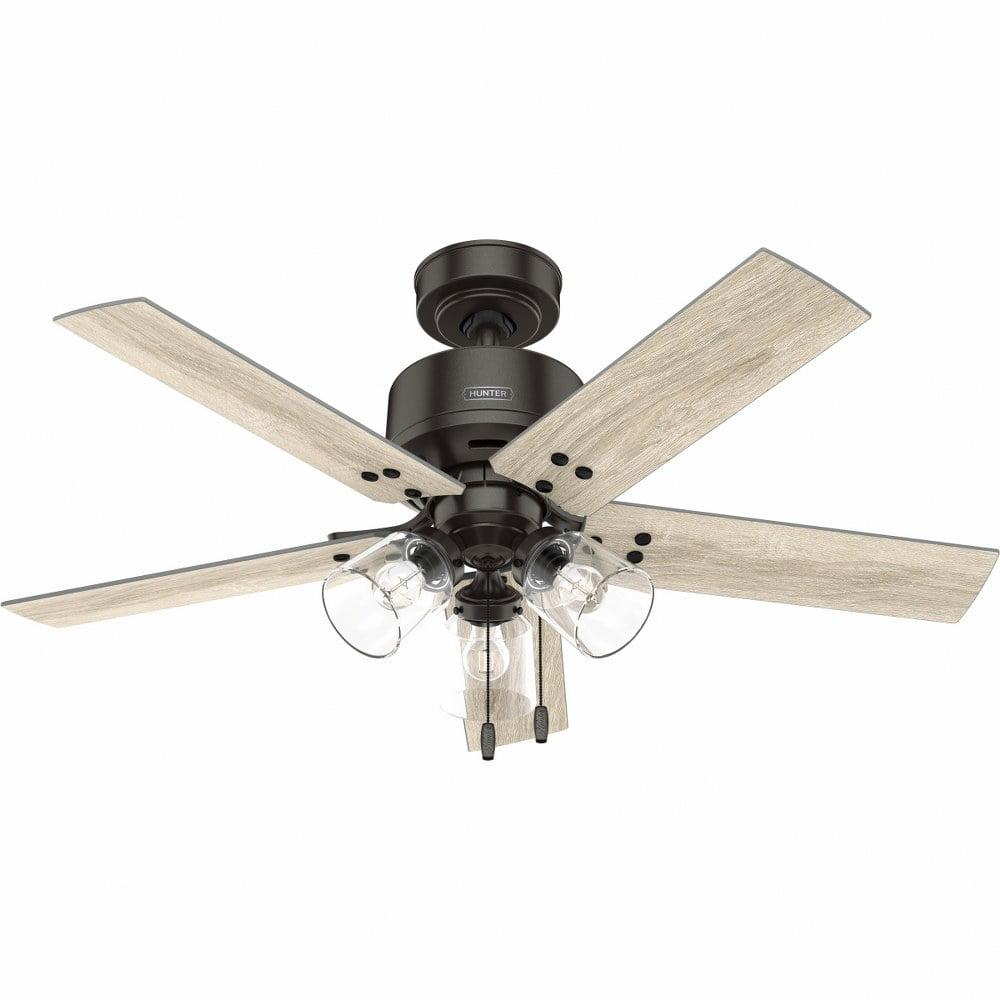 Sencillo Noble Bronze 44" 5-Blade Ceiling Fan with LED Light Kit