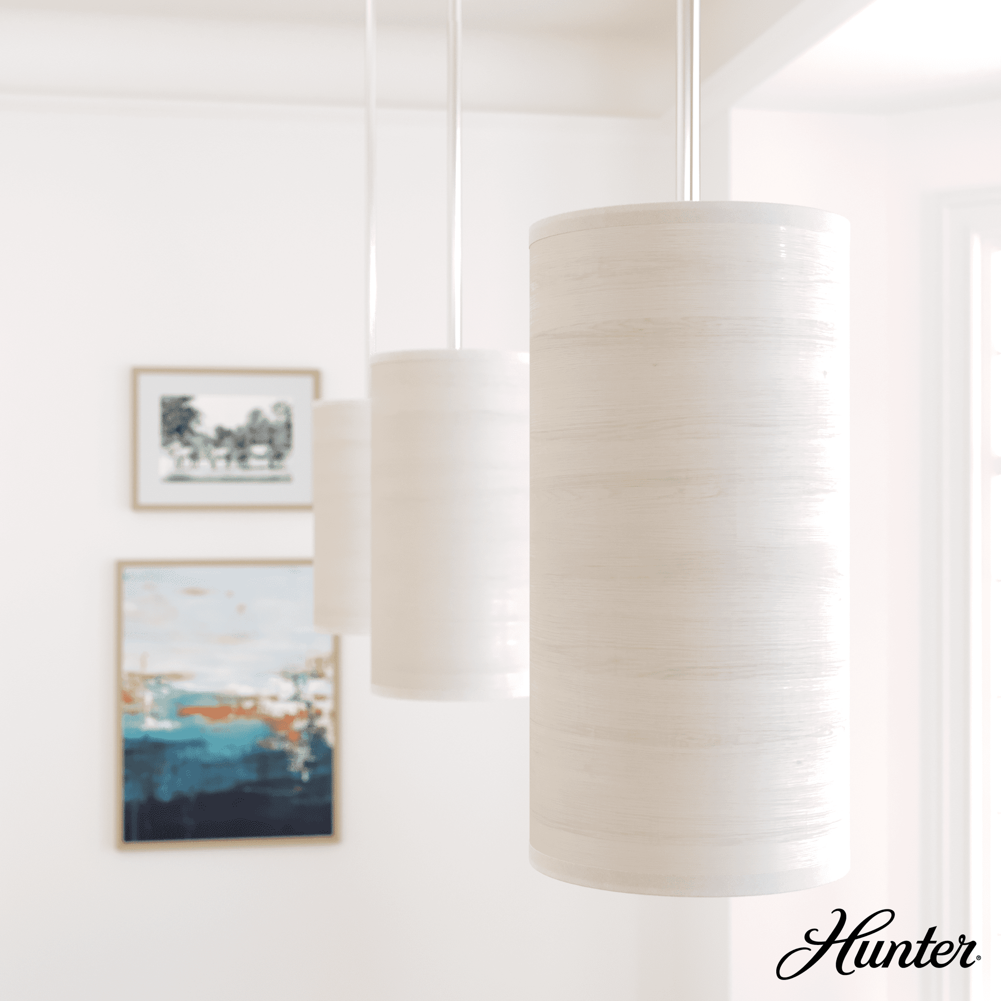 Hunter Fan Chevron 1 - Light Single Cylinder Mini Pendant