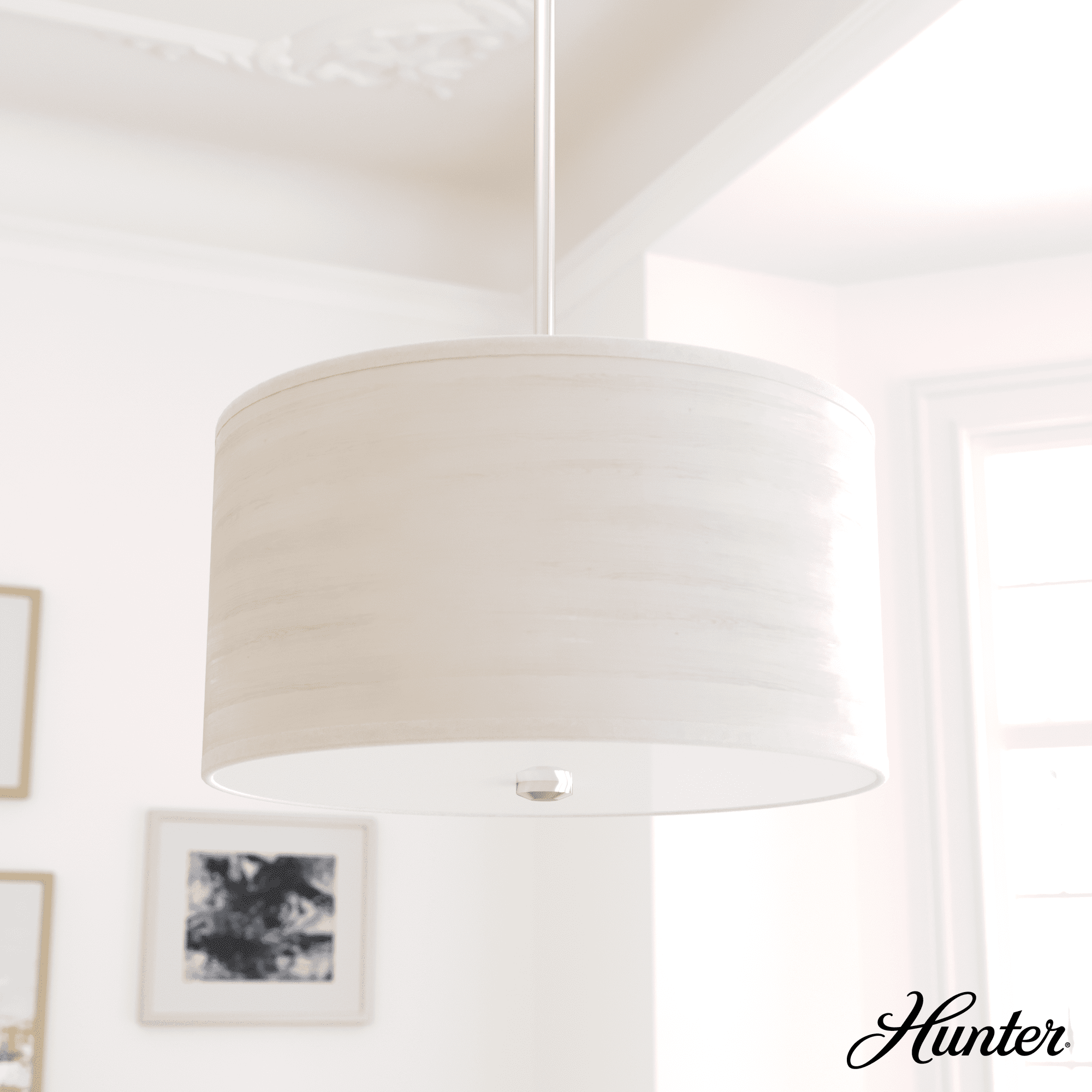 Hunter Fan Solhaven 2 - Light Shaded Drum Pendant