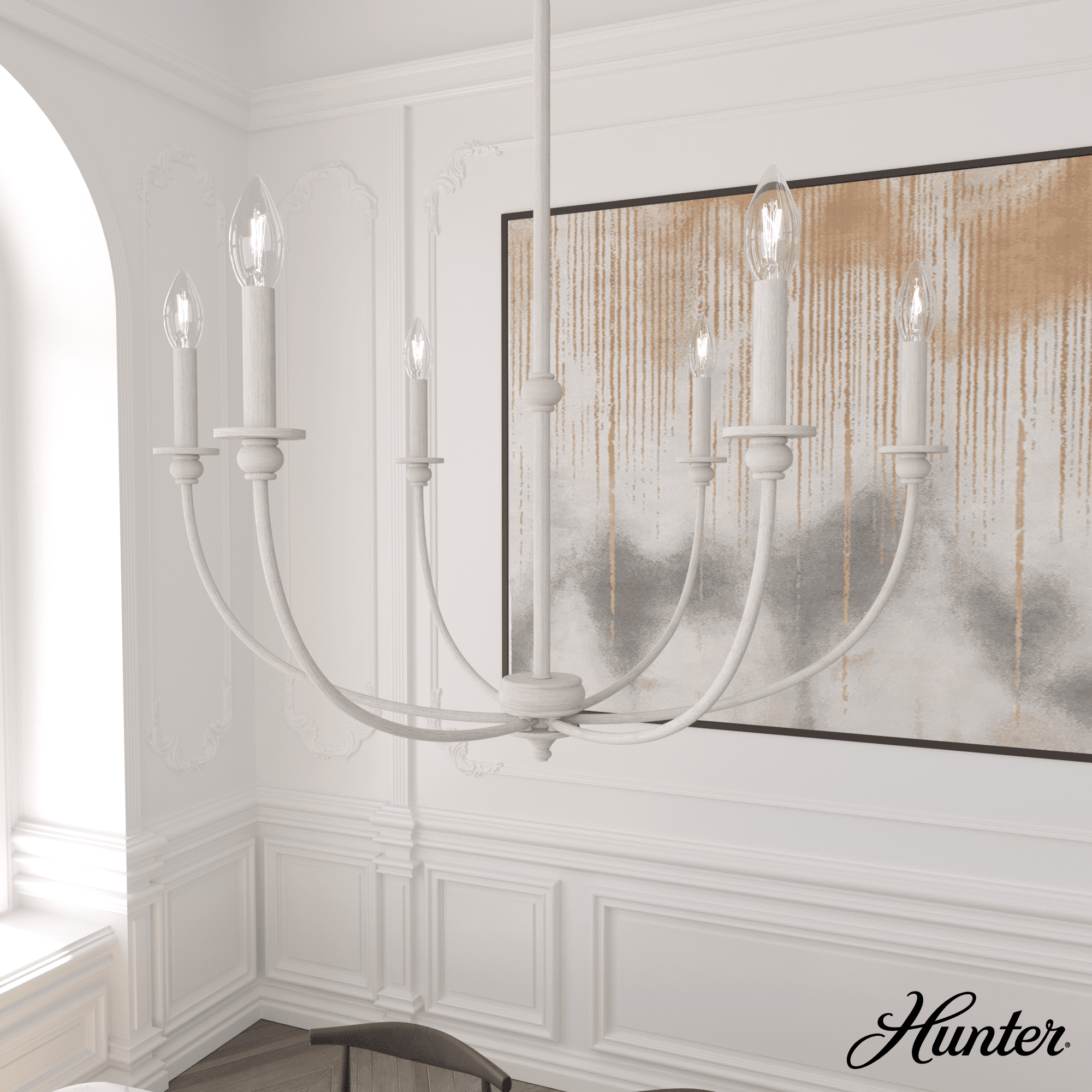 Hunter Southcrest 6 Light Chandelier Ceiling Light Fixture