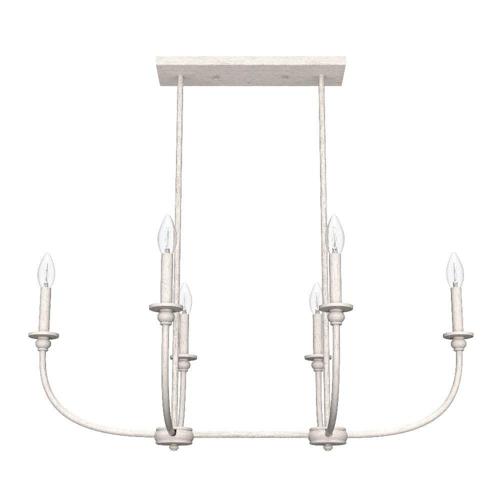 Hunter Southcrest 6 Light Linear Chandelier Ceiling Light Fixture