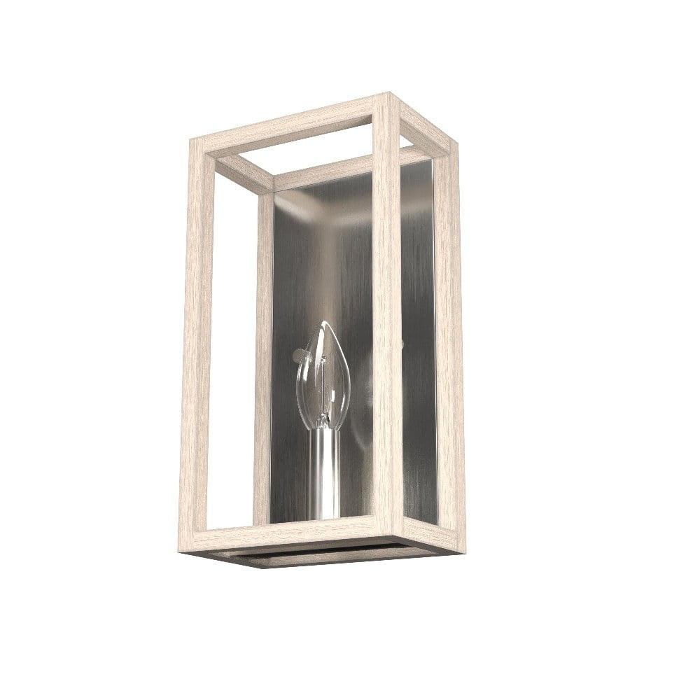 Elegant Brushed Nickel Dimmable Wall Sconce, Direct & Plug-In Electric