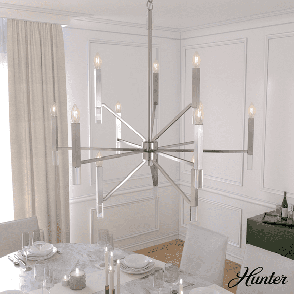 Sunjai 12 Light 3-Tier Sputnik Modern Linear Chandelier