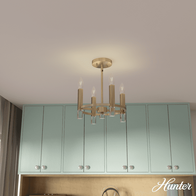 Hunter Sunjai 4 Light Semi-Flush Ceiling Light Fixture