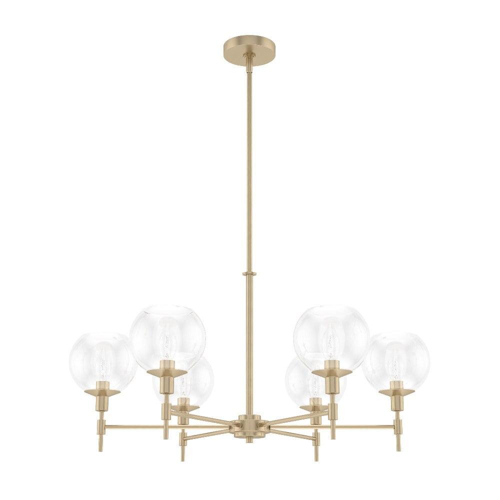 Xidane 32" Alturas Gold Metal 6-Light Chandelier