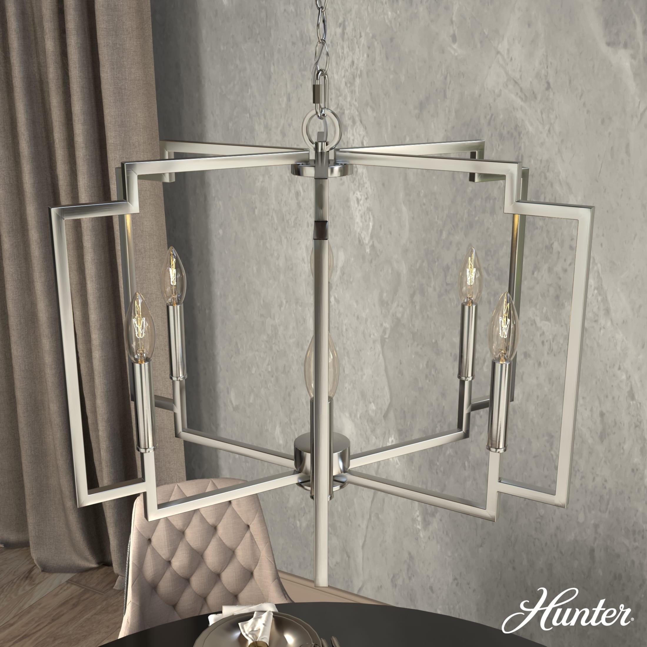 Hunter Fan Hunter 30 Inch Zoanne 6 Light Chandelier Ceiling Light Fixture