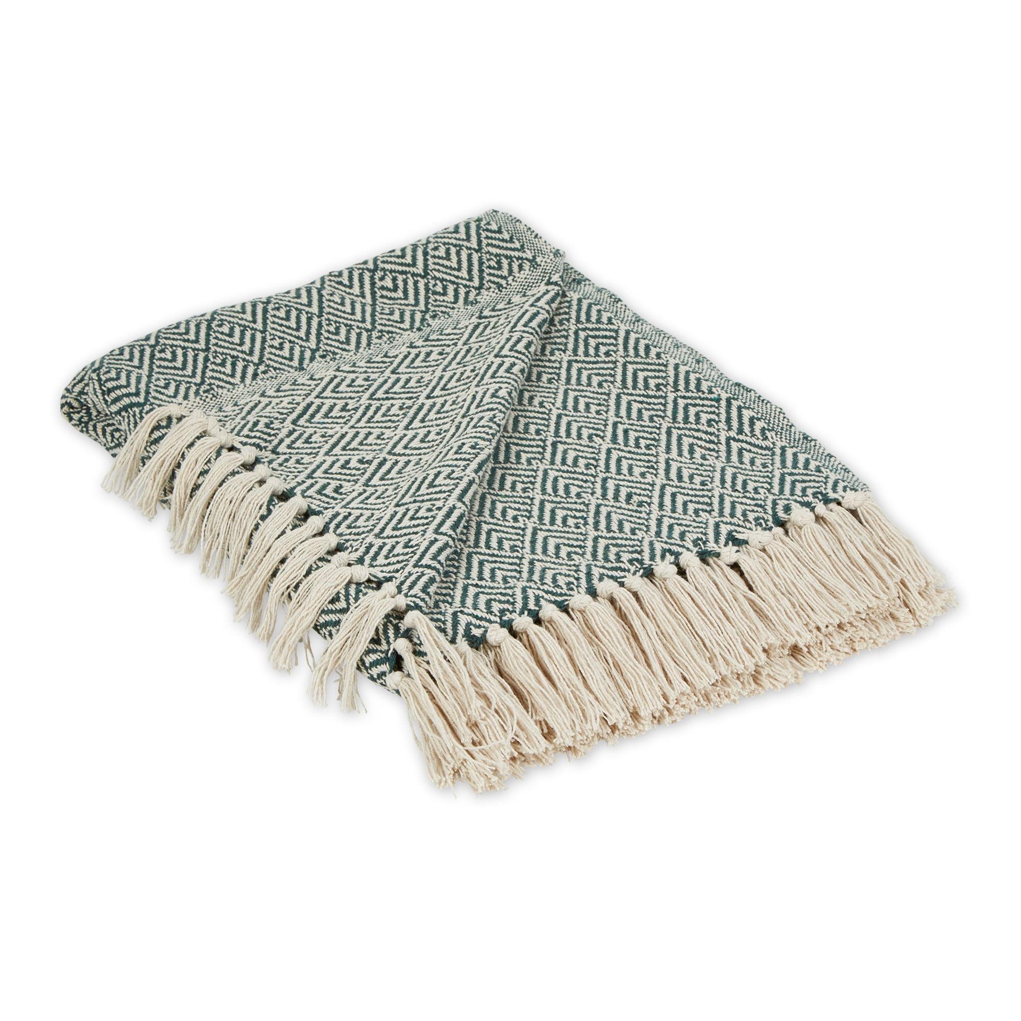 Design Imports Hand Woven Throw Blanket