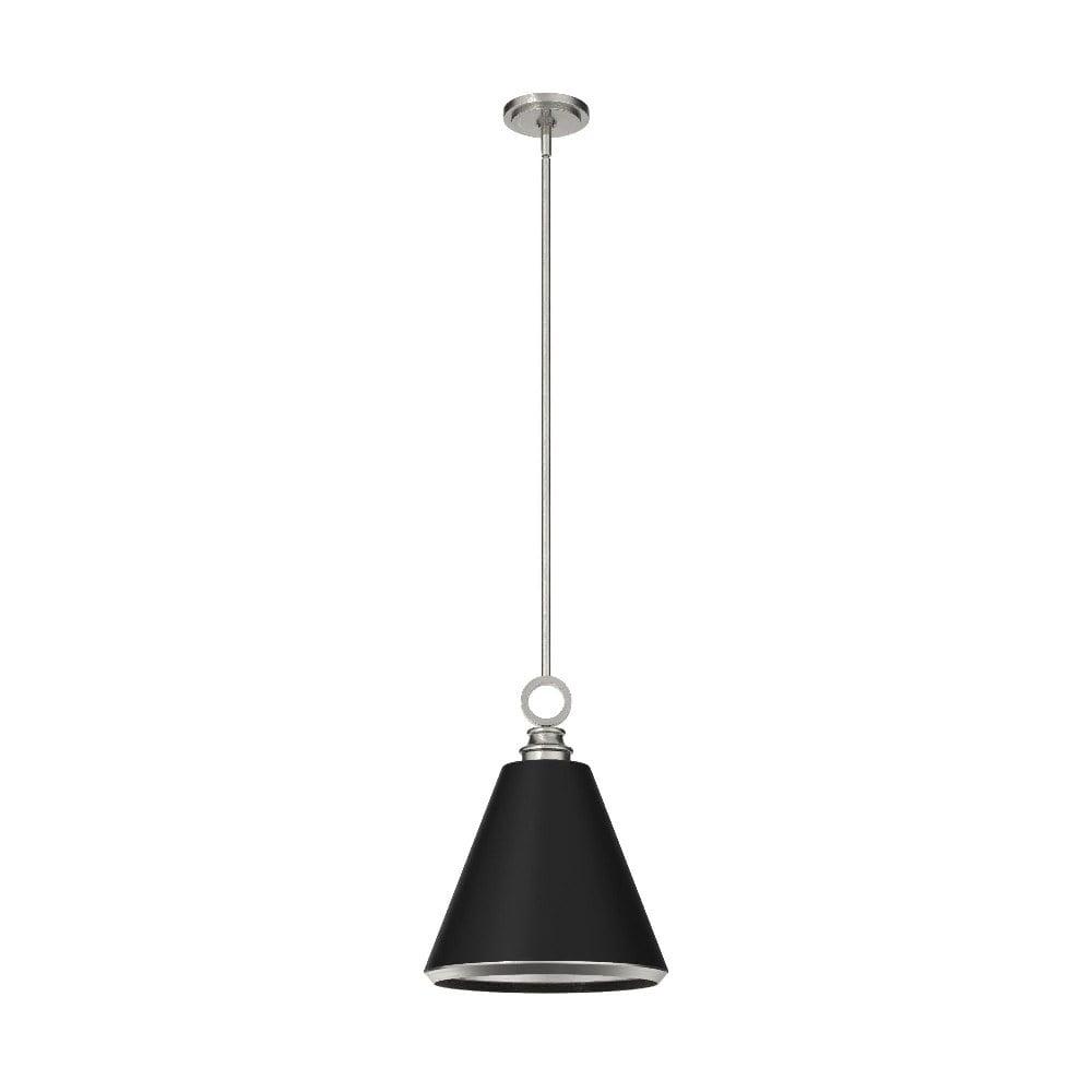 Hunter Klein 14" Brushed Nickel Metal Pendant Light