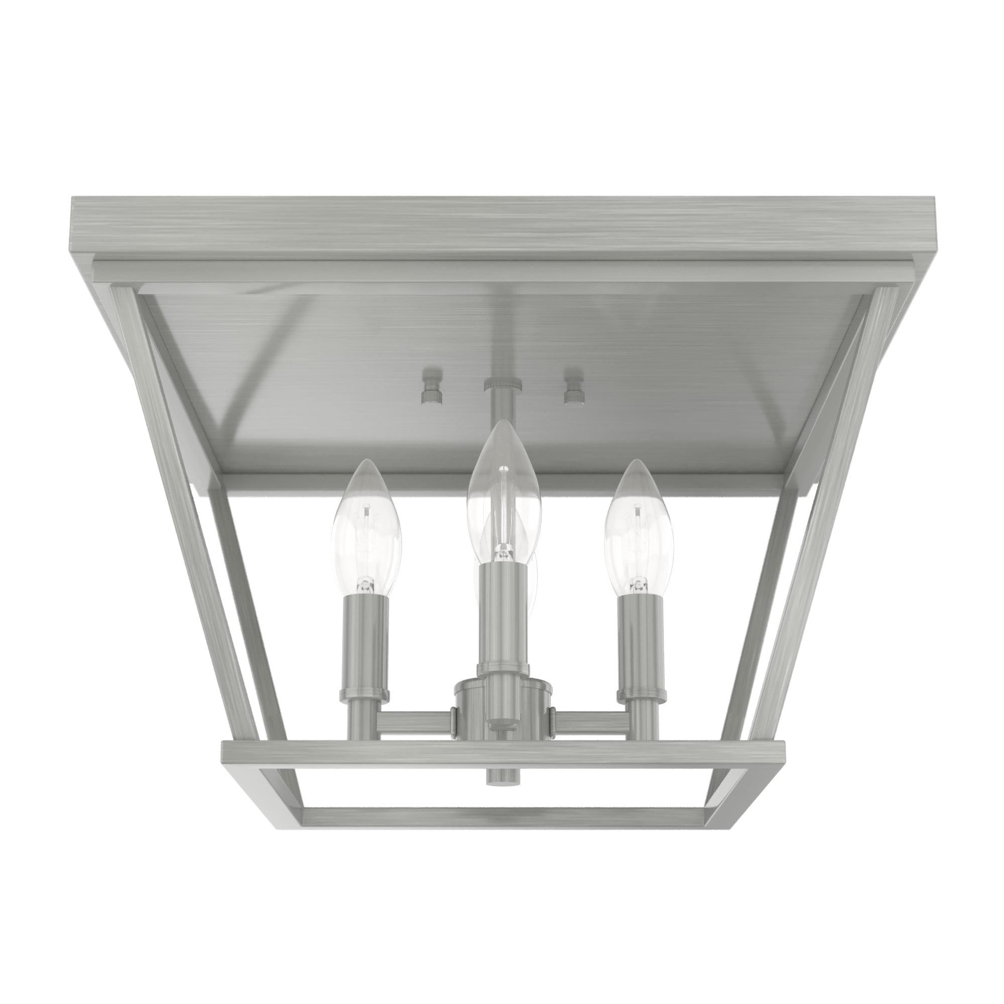 Laurel Ridge Brushed Nickel 4-Light LED Flush Mount