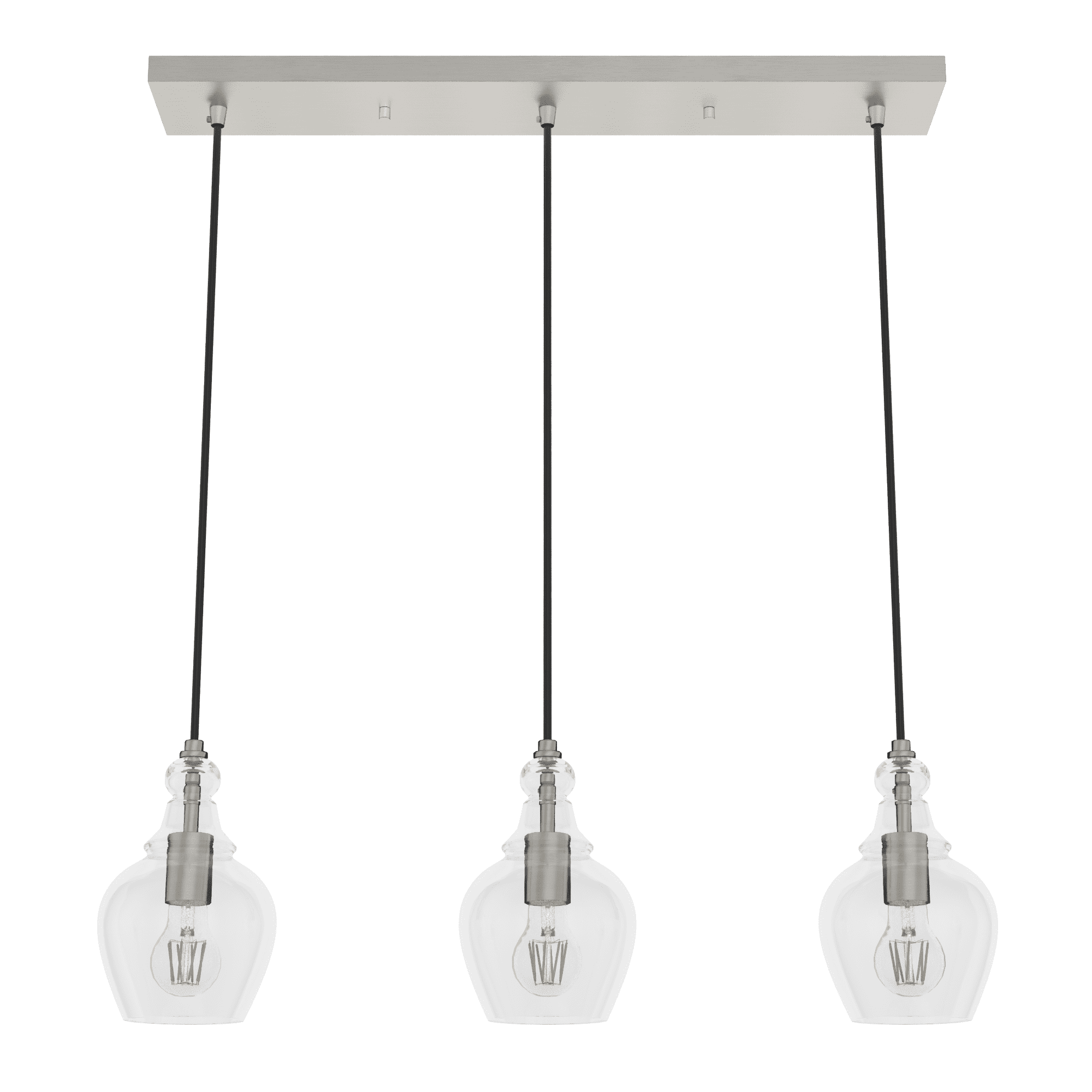 Maple Park 3 Light Linear Bell Pendant