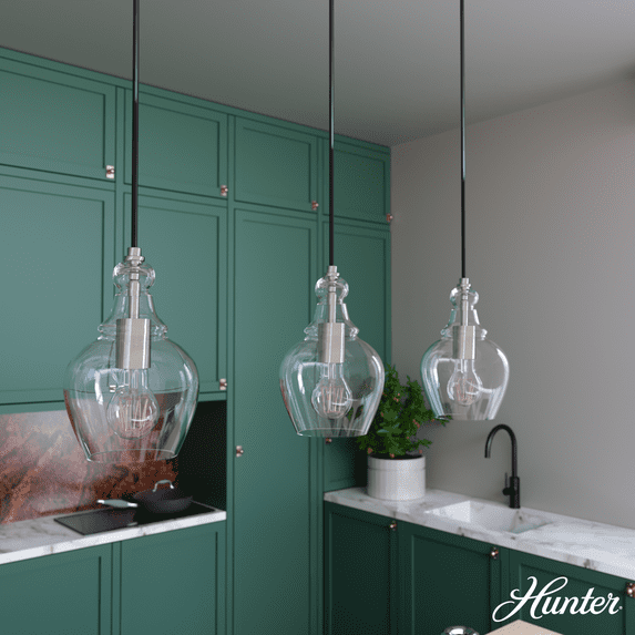 Hunter Fan Maple Park 3 Light Linear Bell Pendant
