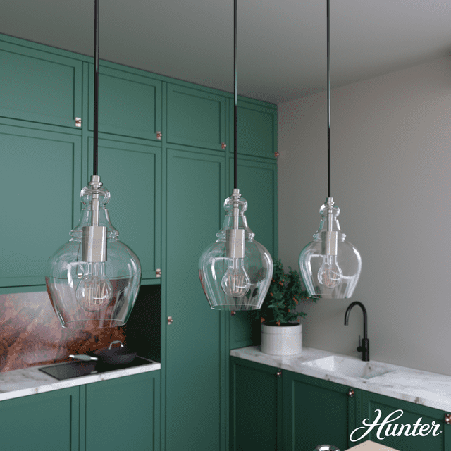 Hunter Fan Maple Park 3 Light Linear Bell Pendant