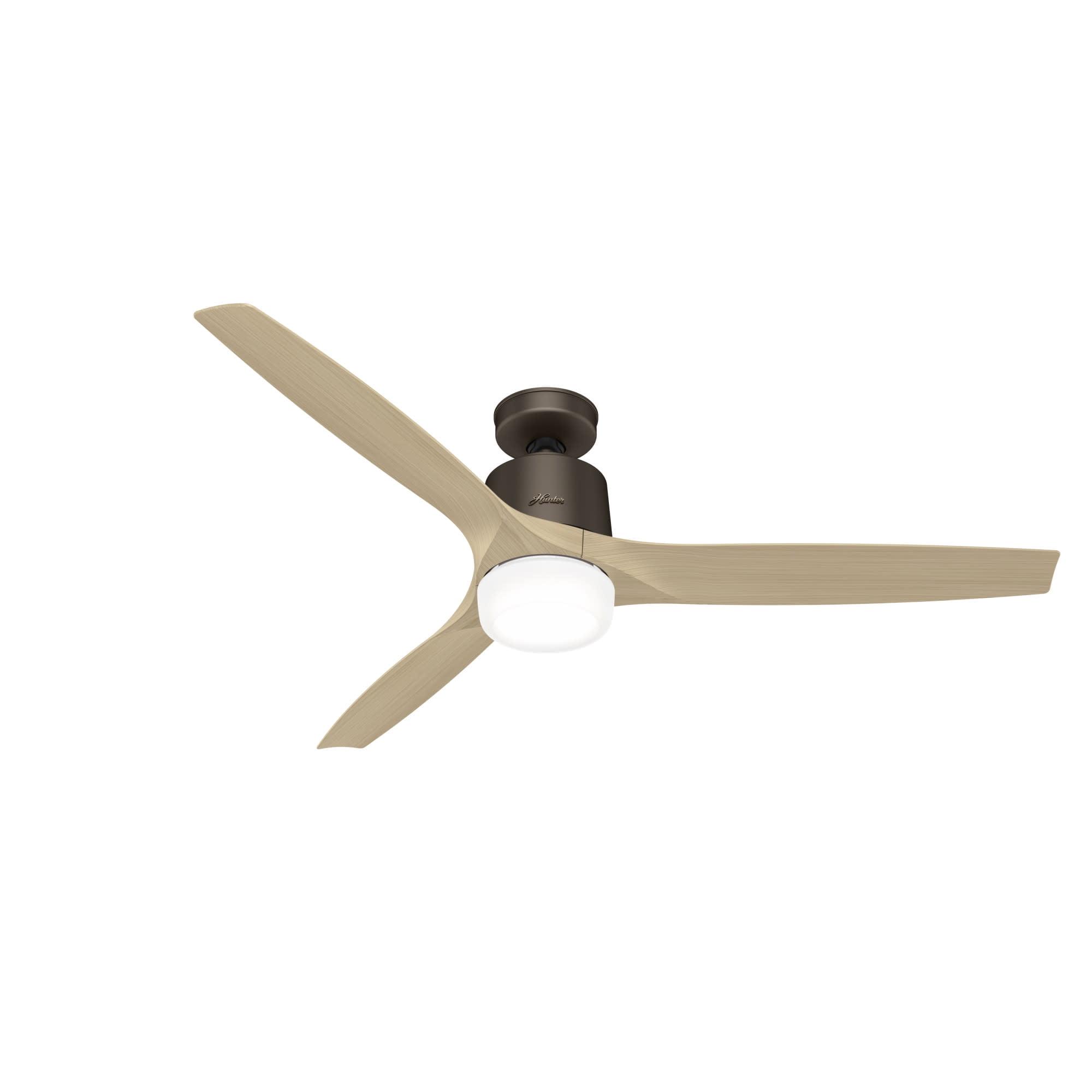 60" Chocolate 3-Blade Smart Ceiling Fan with LED Light