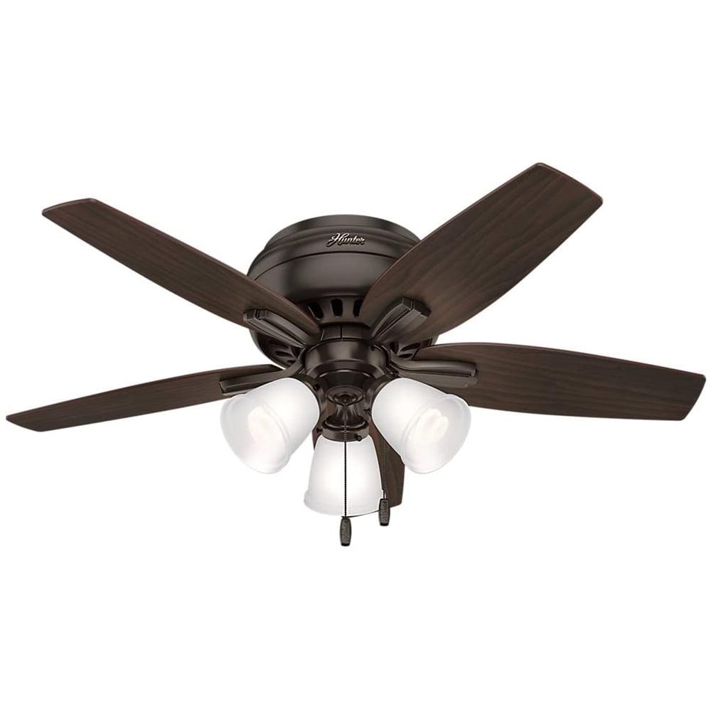 42" Premier Bronze Low Profile Ceiling Fan with LED Light Kit