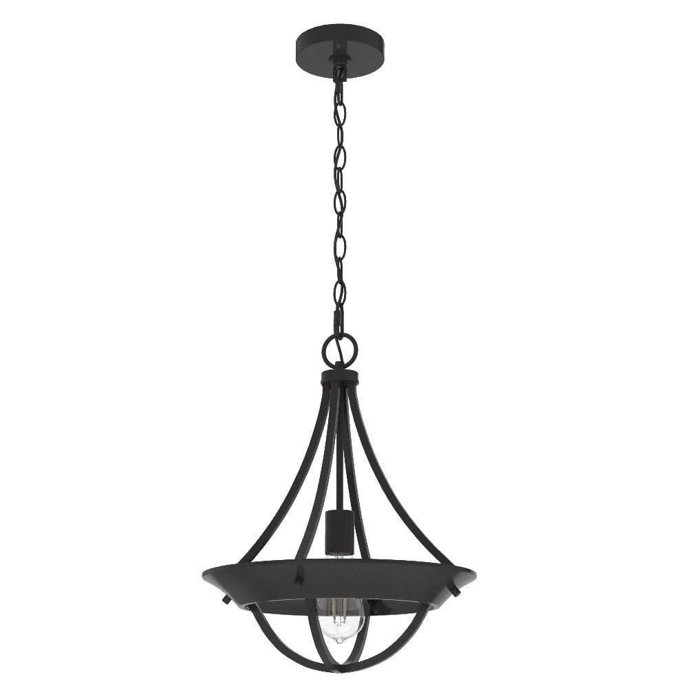 Noble Bronze Mountain Modern 14" Pendant Light with Glass Accents