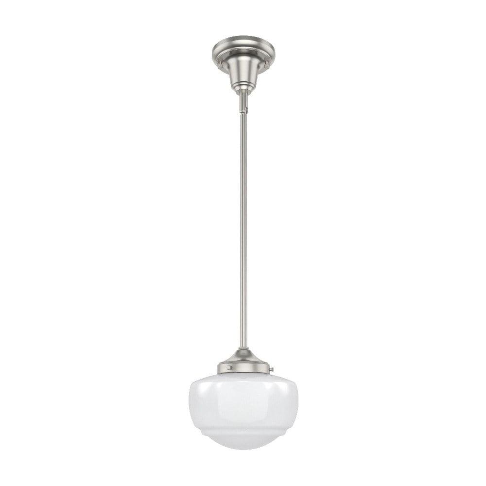 Saddle Creek 1 - Light Single Schoolhouse Pendant with Glass