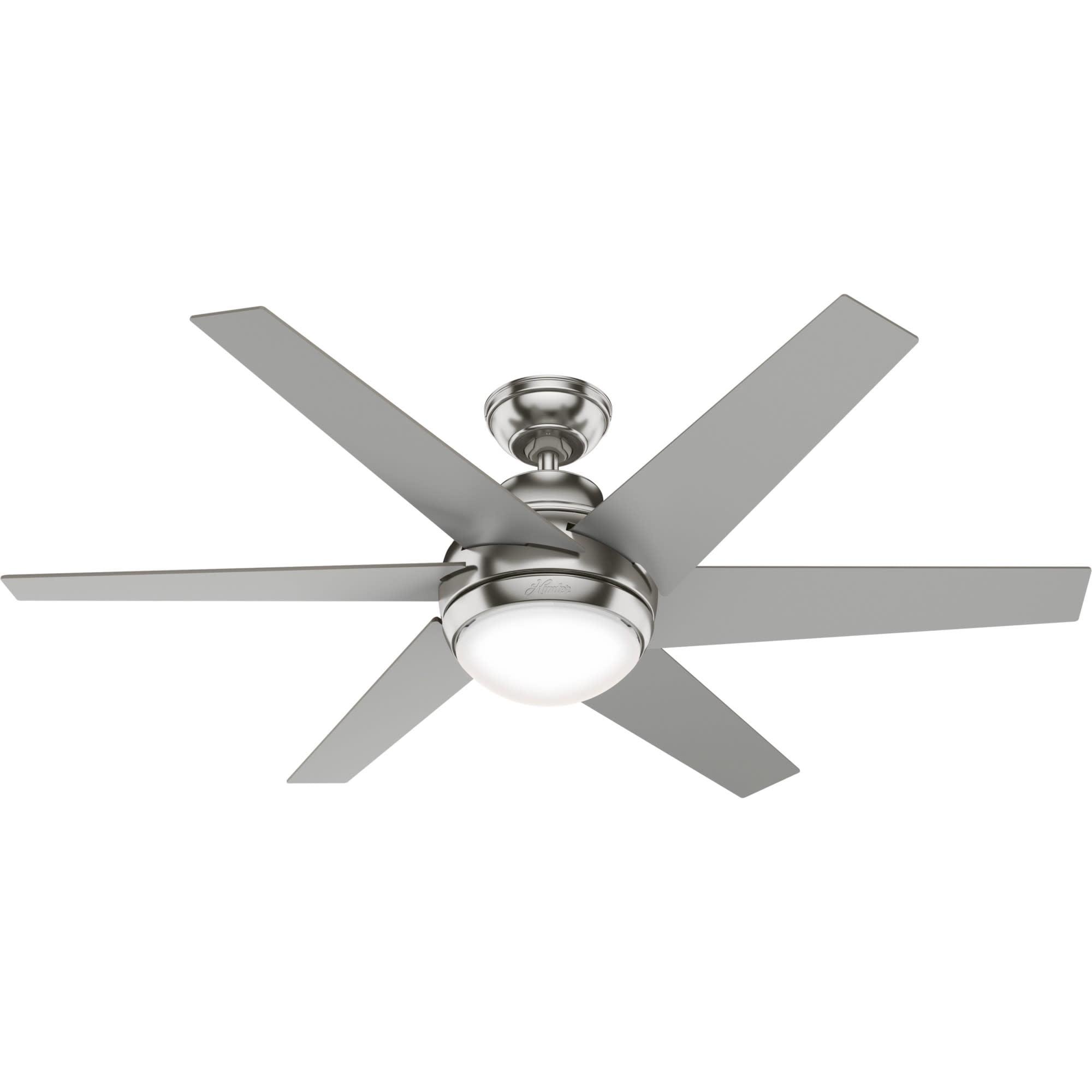 52" Sotto 6 - Blade Standard Ceiling Fan with Remote Control and Light Kit Included