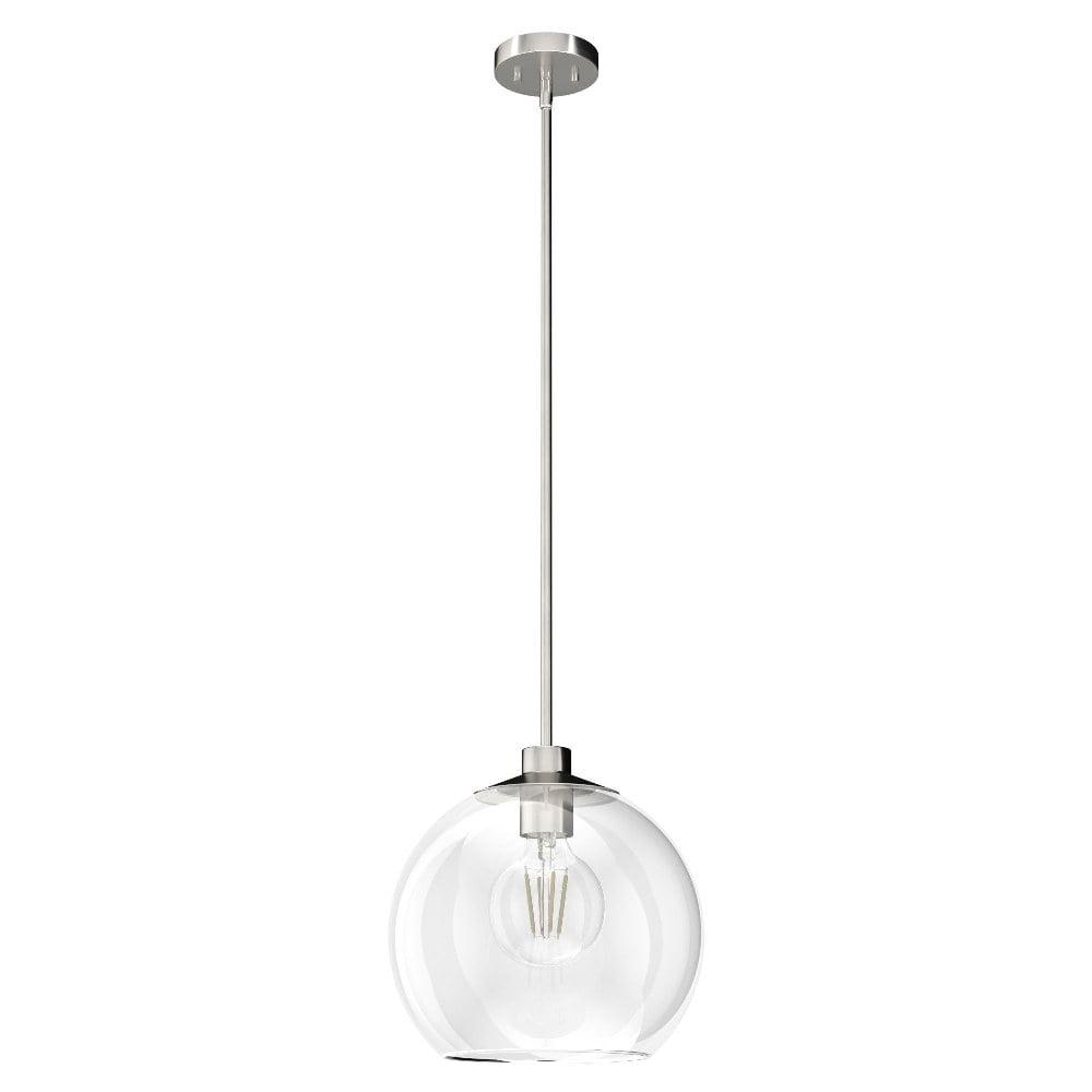 Hunter Xidane Brushed Nickel 14" Globe Pendant Light