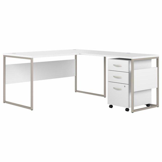 Hybrid L-Shaped Computer Desk Office Set