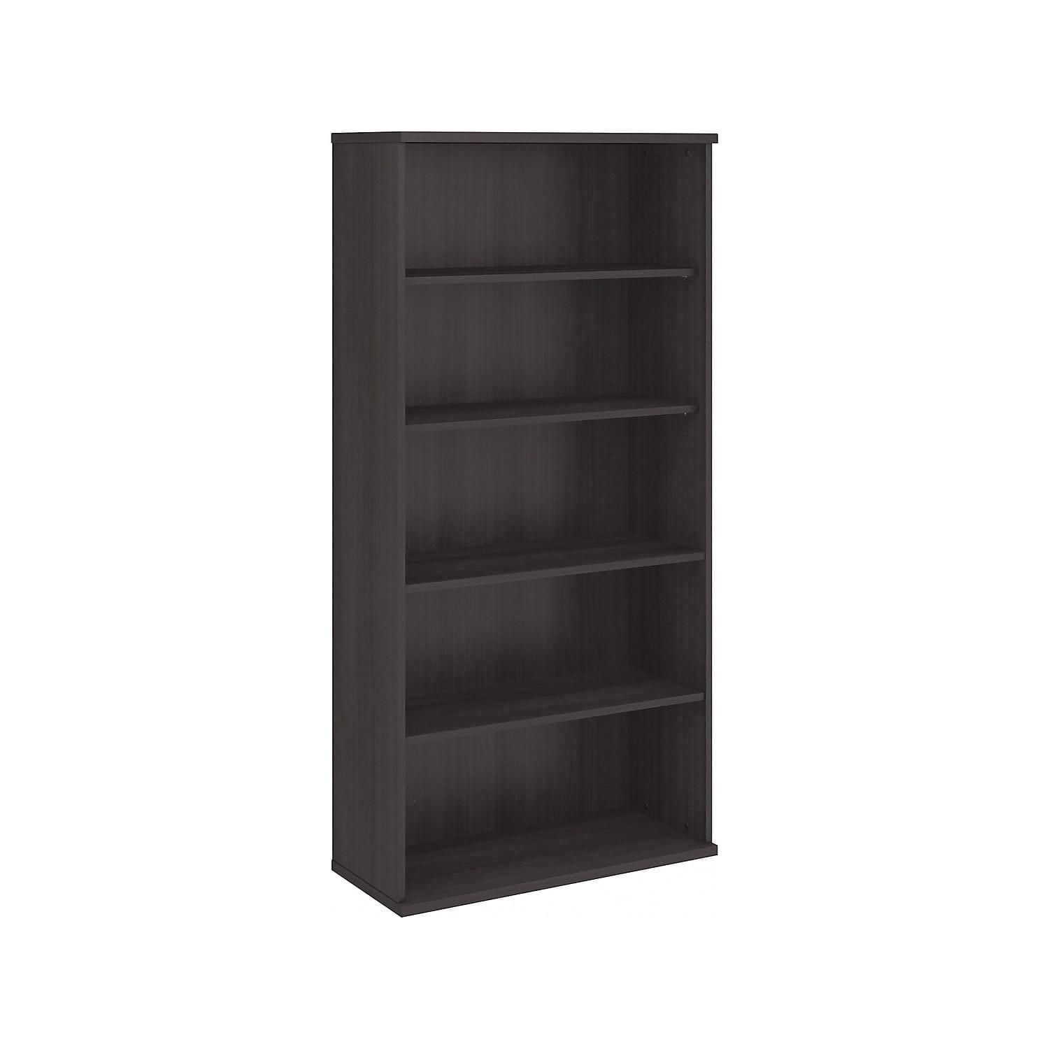 Bush Business Furniture Hybrid Tall 5 Shelf Bookcase
