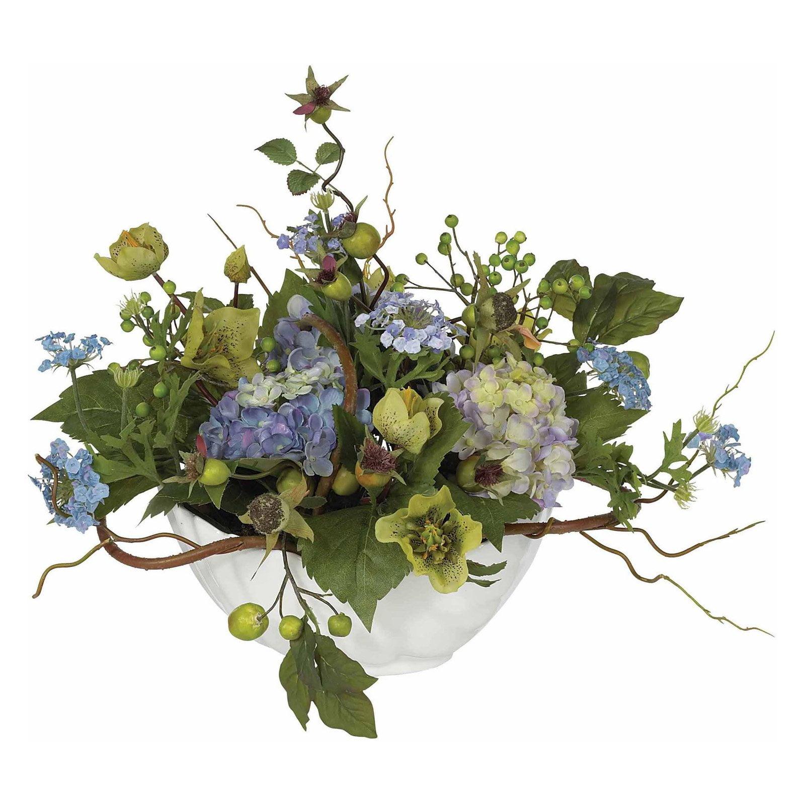 Nearly Natural Hydrangea Centerpiece