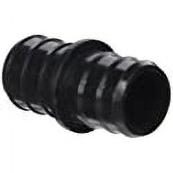 Black 1-Inch Barbed Plastic Straight Connectors, Pack of 10