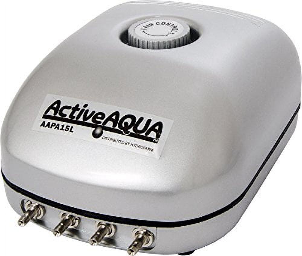 AAPA15L 6W 240 GPH Active Aqua Hydroponic Aquarium 4 Outlet Air Pump