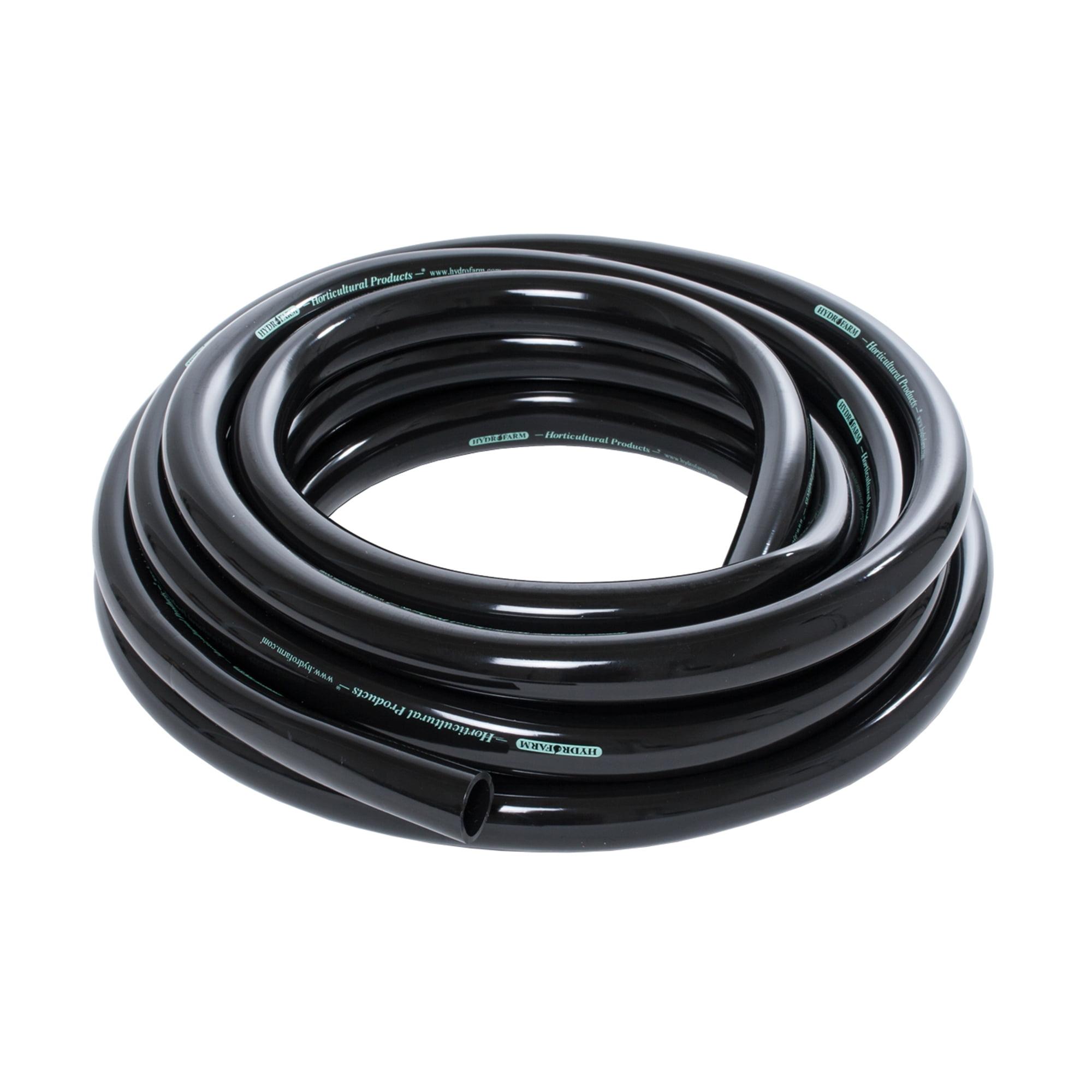 Active Aqua HGTB75GF 3/4 Inch Inside Diameter Vinyl Tubing for Indoor Vegetation Growing Hydroponic Irrigation Systems and Tanks, 25 Feet, Black