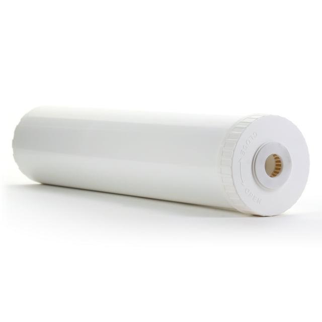 Hydronix EC-4520W White Empty Water Filter Cartridge Durable Construction For Pre Post, Fits Standard Housings 4.5 x 20