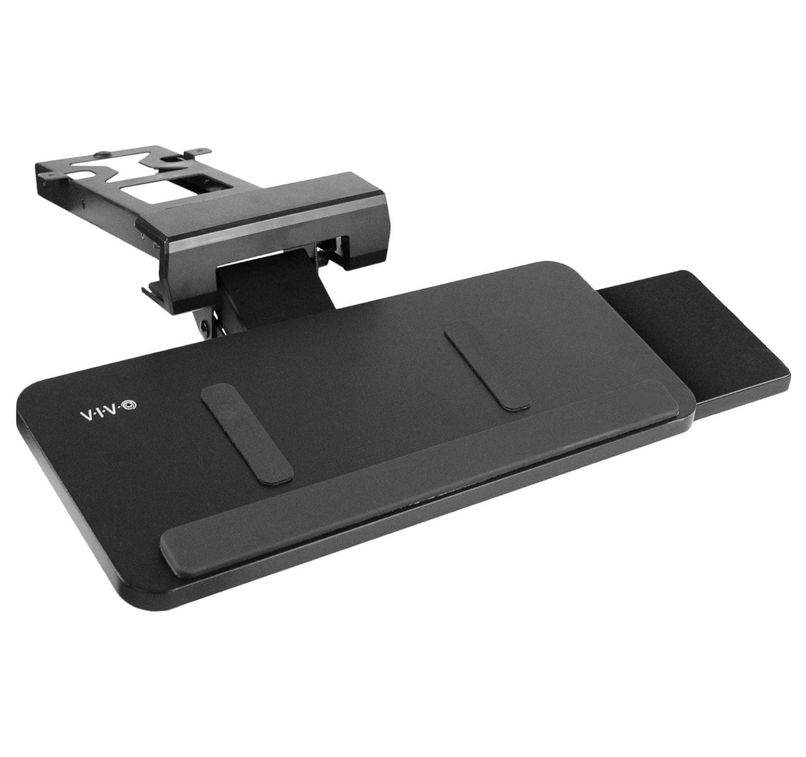 Vivo VIVO Adjustable Keyboard Tray with Slide-Out Mouse Pad, Under Table Desk Mount