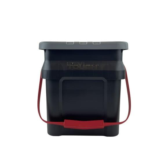 Hyper Tough 5 Gallon Heavy Duty Plastic Material Bucket Tote, Black, Adult
