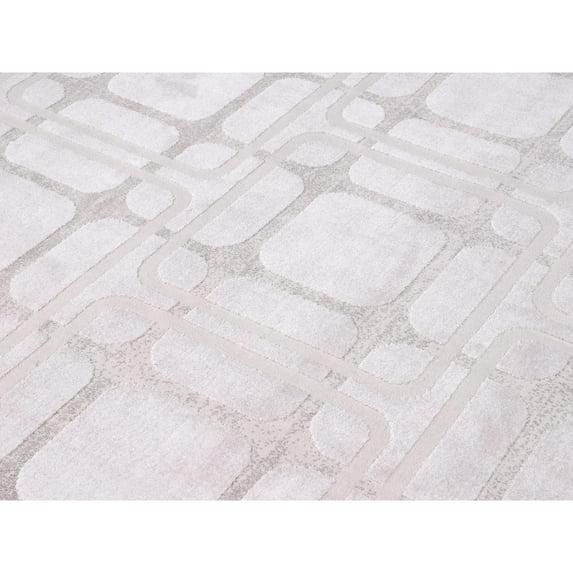 MDA RUG IMPORTS Hypnos Collection Silver/Beige Abstract Geometric Area Rug
