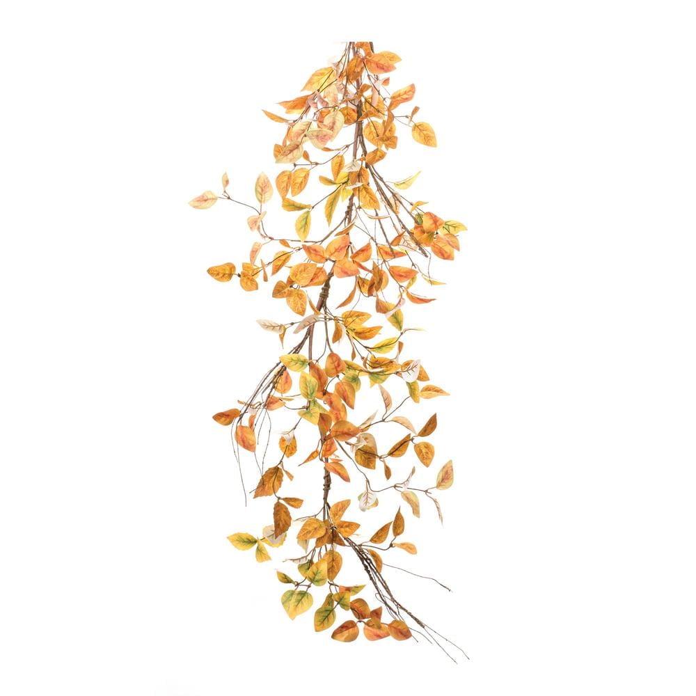 63'' Orange and Yellow Artificial Fall Leaf Garland