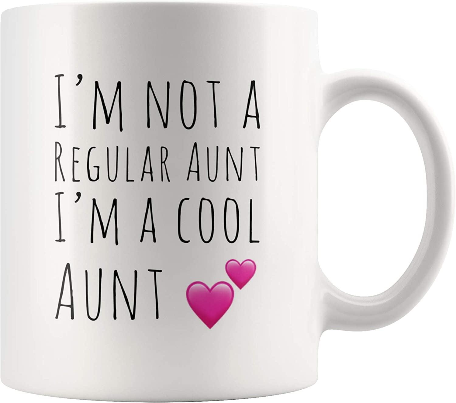 White Ceramic Cool Aunt 11oz Coffee Mug