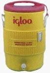 385-4101 400 Series Coolers, 10 gal, Red/Yellow
