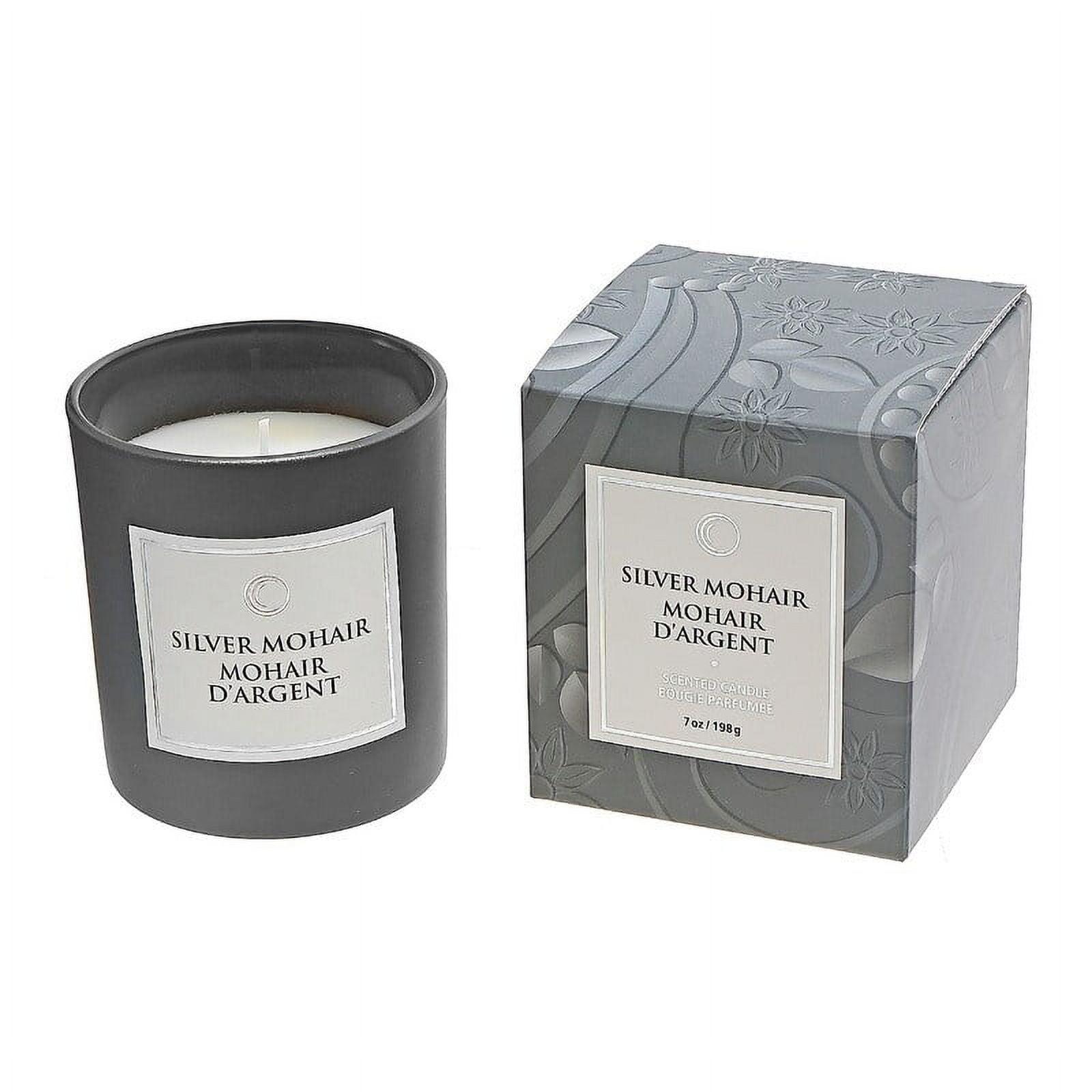 Silver Mohair Scented Jar Candle Set