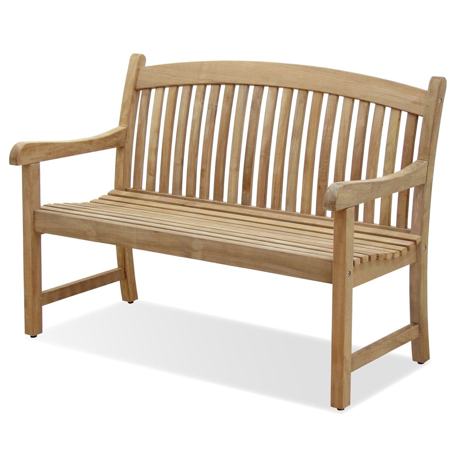 Newcastle 48'' Teak Wooden Outdoor Patio Bench