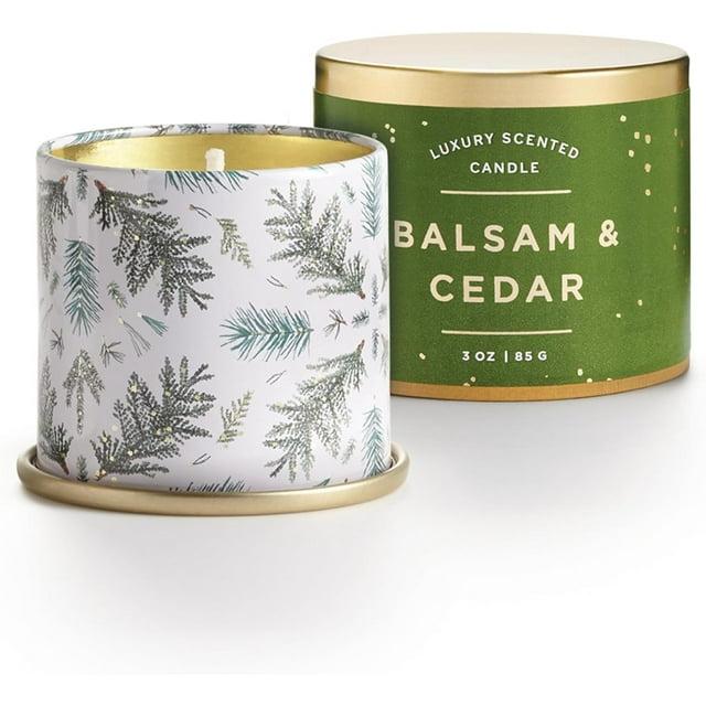 ILLUME Noble Holiday Balsam & Cedar Soy Candle, Small Tin