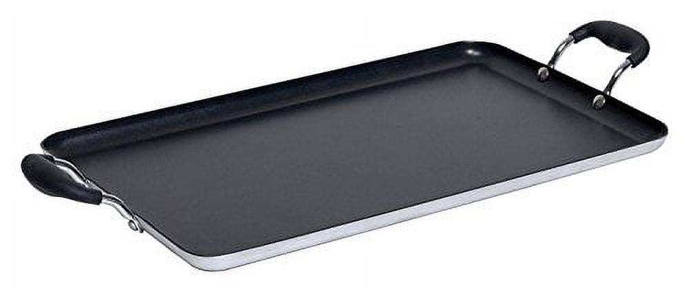 IMUSA 17"x10"Ceramic Double Burner Griddle Black: Stovetop Griddle, Aluminum, Hand Wash, Electric & Gas Compatible
