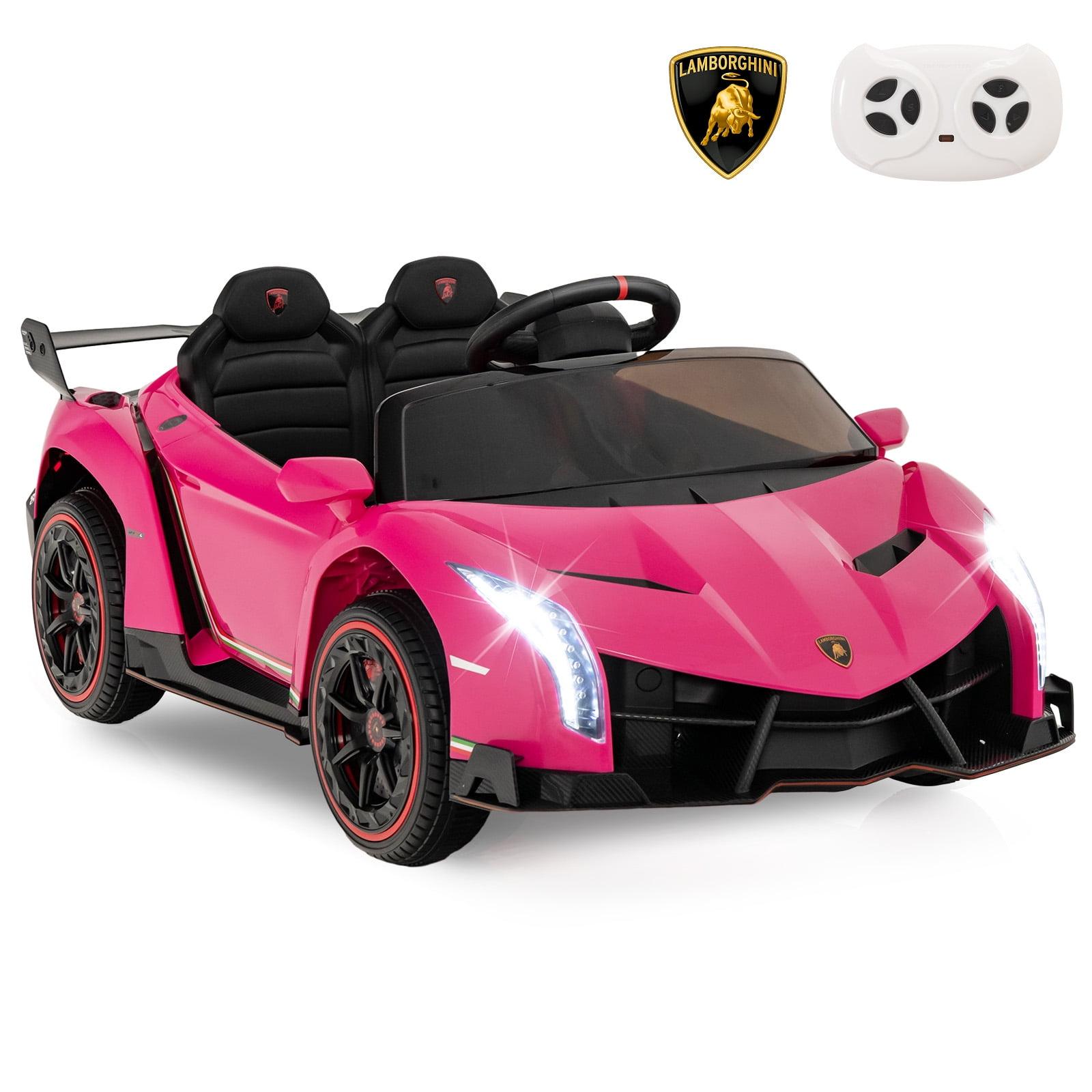 Costway Licensed Lamborghini 4WD Kids Ride-on Sports Car 12V Battery Powered 2.4G Remote