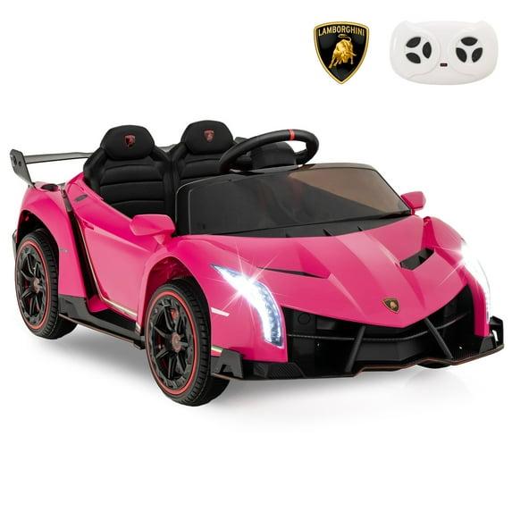 Costway Licensed Lamborghini 4WD Kids Ride-on Sports Car 12V Battery Powered 2.4G Remote