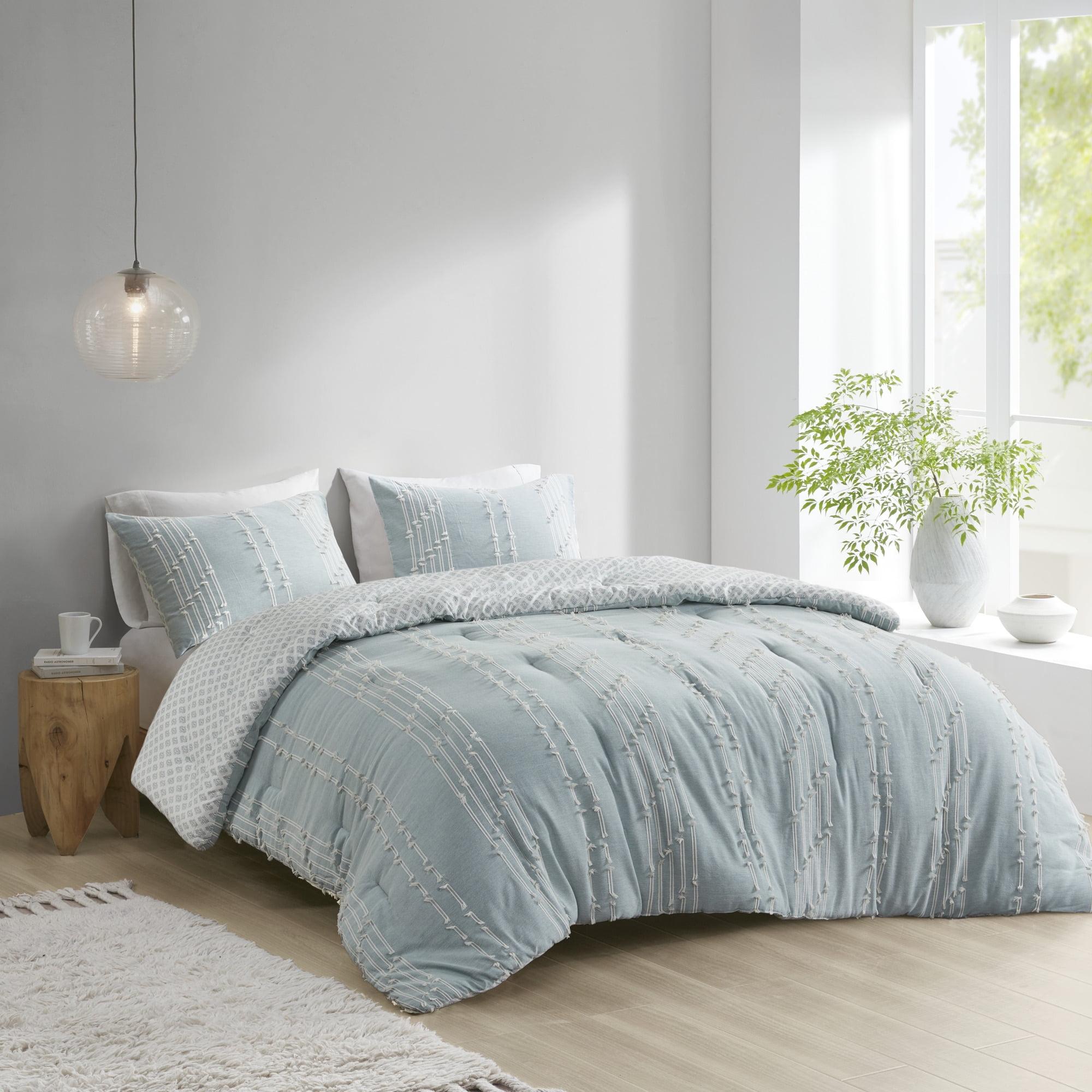 INK+IVY 3 Piece Cotton Jacquard Bedding Set