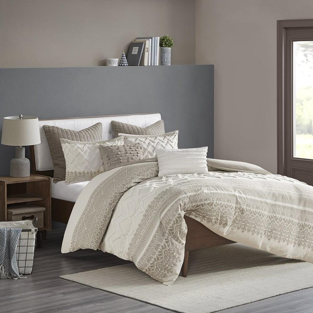 INK+IVY Mila Cotton Duvet Cover Set with Chenille Tufting & Reviews | Wayfair