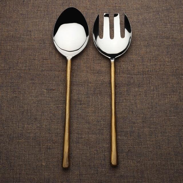 Inox Artisans Medicki Salad Server 2 Pc. Set