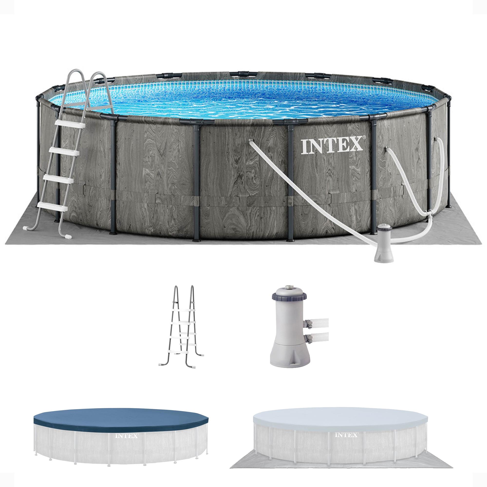 Intex 15FT X 48IN GREYWOOD PRISM FRAME PREMIUM POOL SET