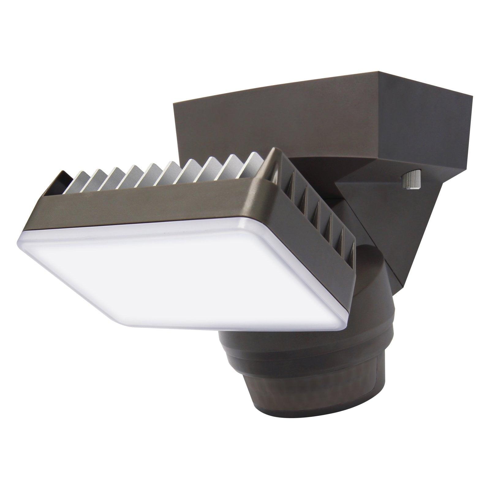 Bronze Single LED Security Floodlight with Motion Sensor