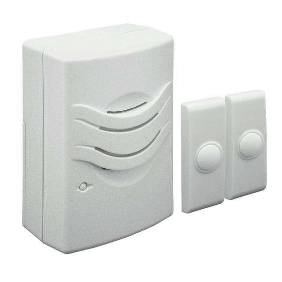 IQ America WD1142 Wireless Plugin Contemporary Door Chime Door Bell 2 Buttons 2 Melody