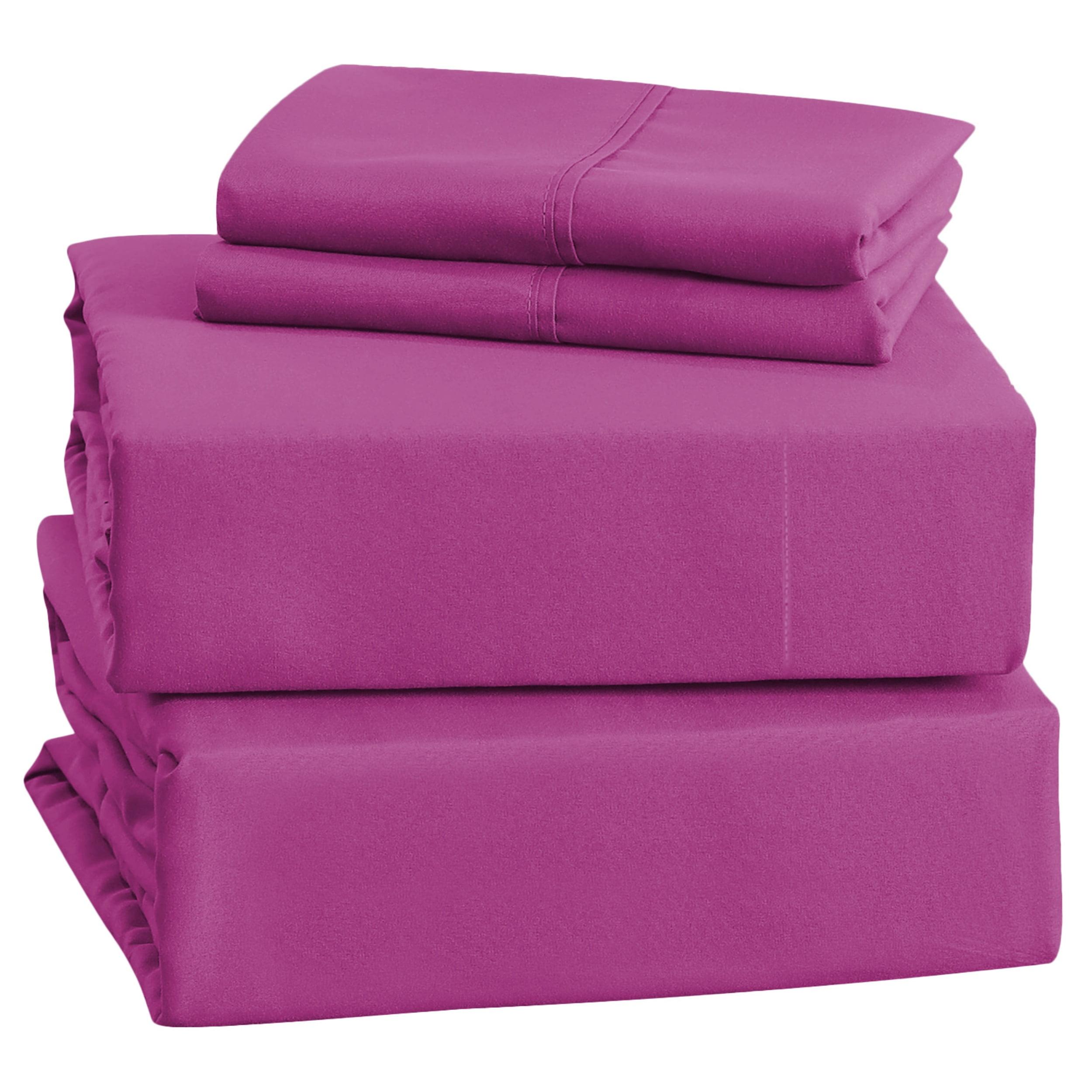 Purple Queen Deep Pocket Microfiber Bed Sheet Set