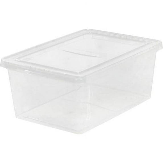 IRIS USA 17 Quart Clear Storage Box, Clear